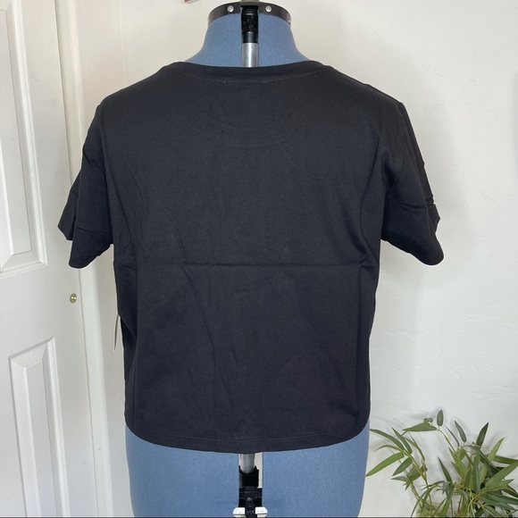 Fashion To Figure Black “EYBS” Graphic Crop Tee 2X - Picture 4 of 16